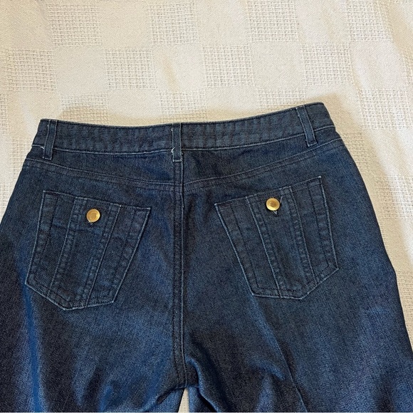 George Designs by Mark Eisen Denim Capri Sz 8 - Picture 3 of 10